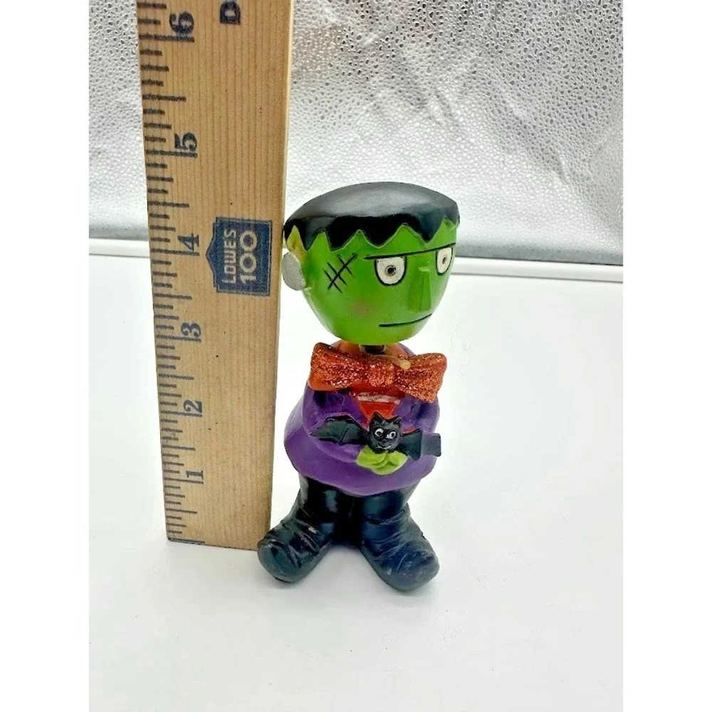 Rare Vintage Frankenstein Bobblehead Halloween Decor Gothic Spooky Figure 5